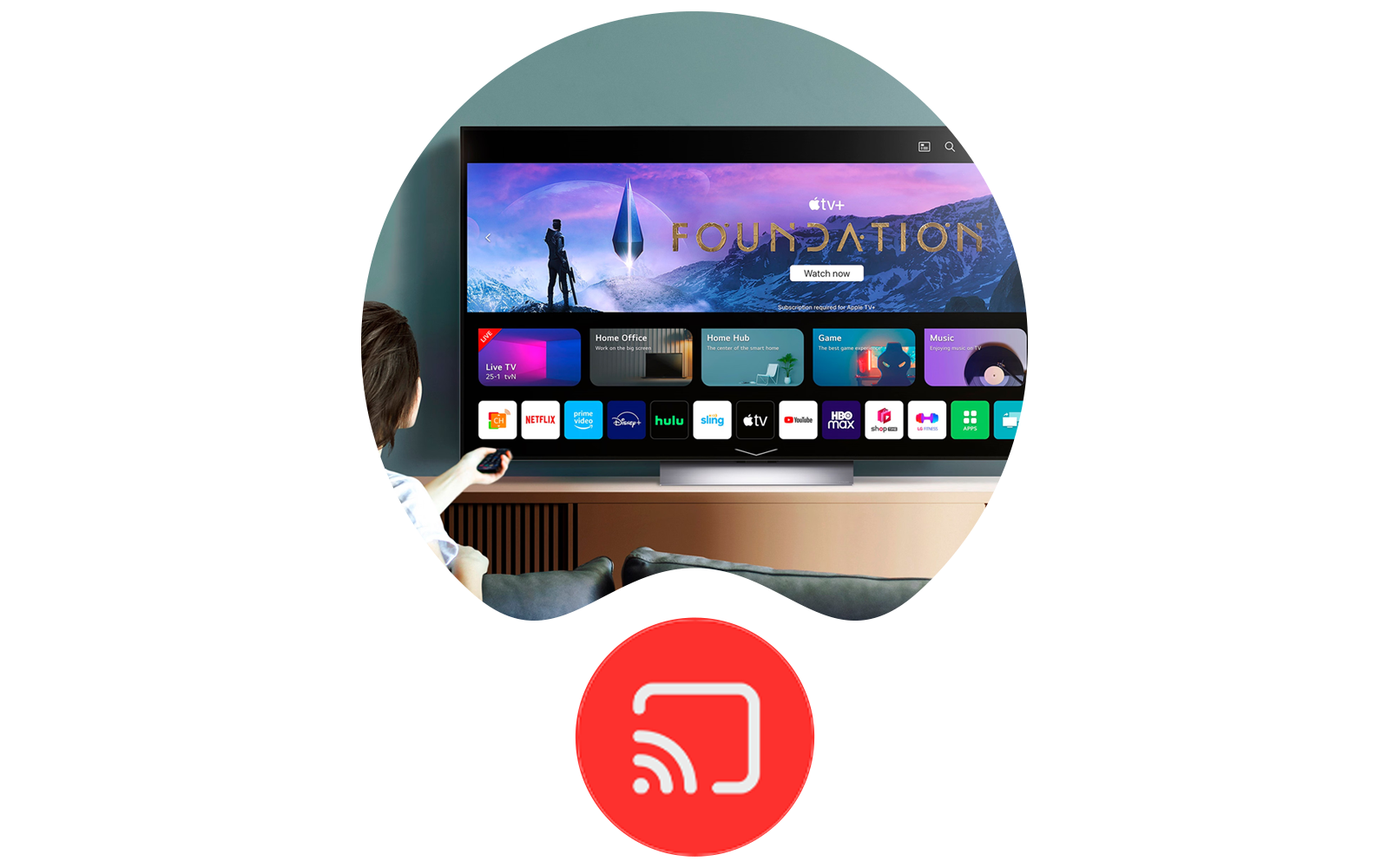 LG Smart TV's hebben toegang tot streaming-apps zoals Netflix, Disney+ en Prime Video, en vele andere via de LG Smart World app store.